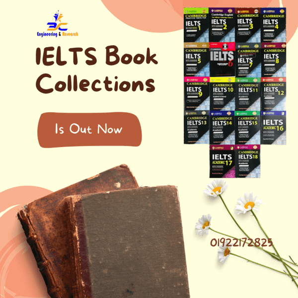 Light Yellow and Peach Creative New Book Collections Instagram Post IELTS eBook Collection – Complete Guide to Achieve Your Desired Band Score!