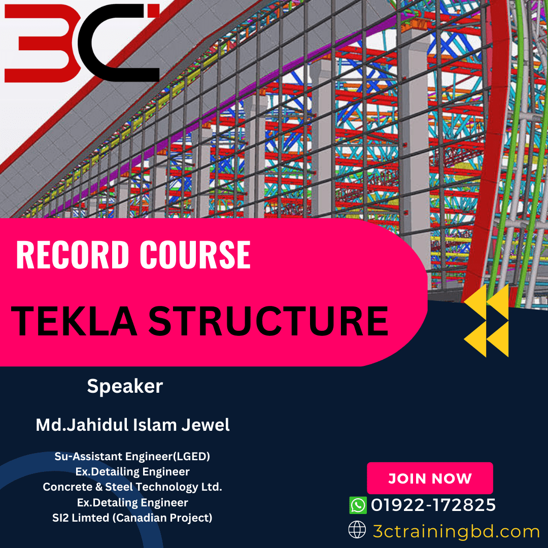 Steel Structure Detailing by Tekla Structure (Recorded)