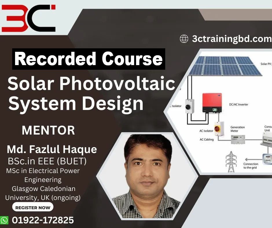 Solar Photovoltaic System Design Course (Recorded)